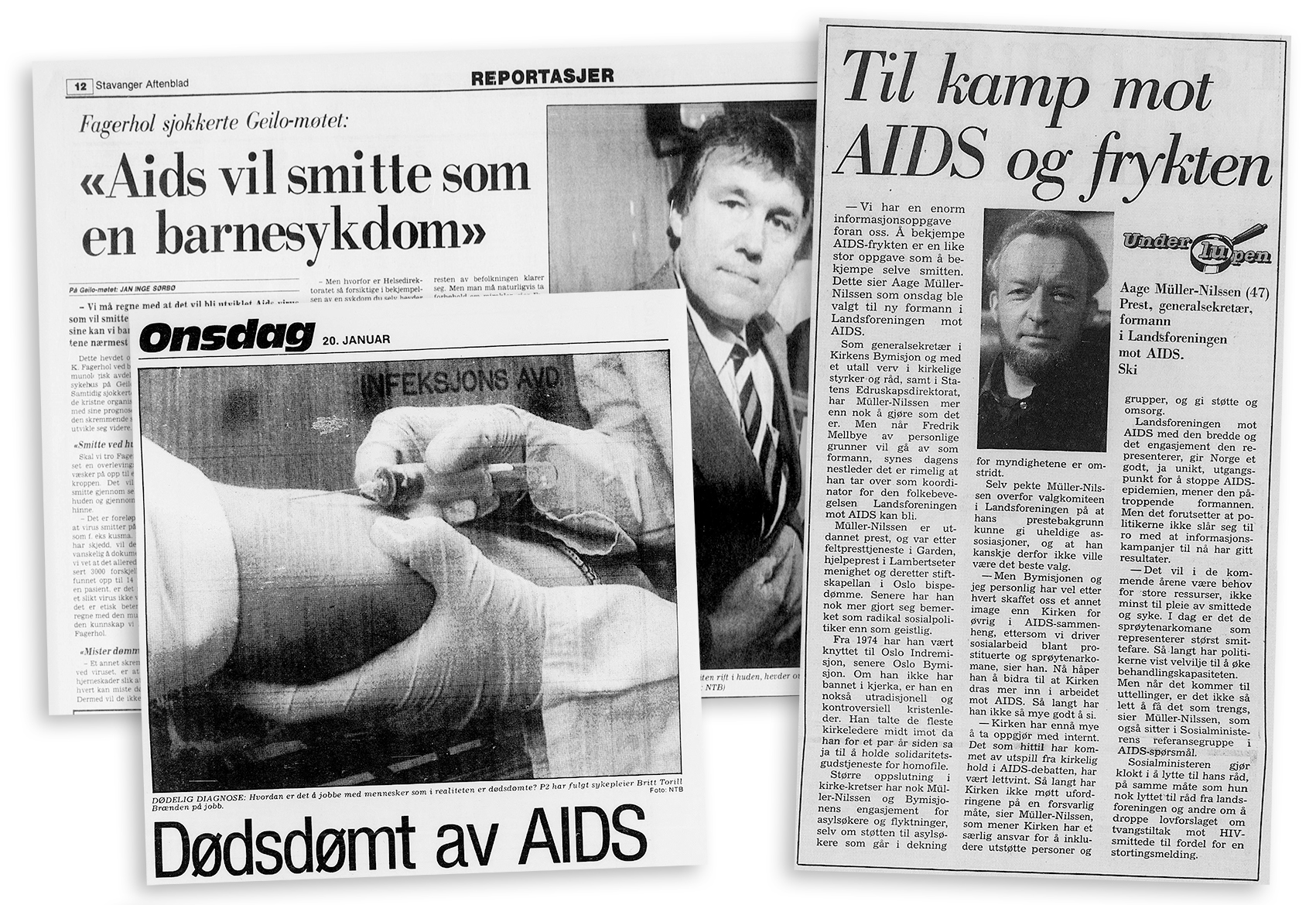 Homokamp. Aksept. Faksimile: Bergens Tidende og Stavanger Aftenblad)
