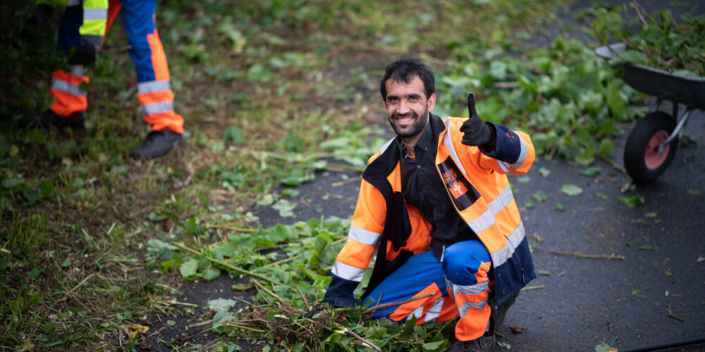 Medarbeider fra Vaktmestertjenesten