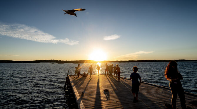 Bilder fra feriekoloni på Camp Hudøy