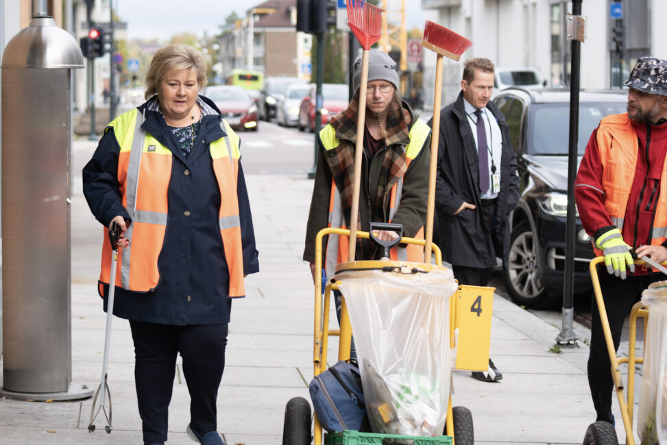 
Daværende statsminister Erna Solberg under NRK TV-aksjonen 2018