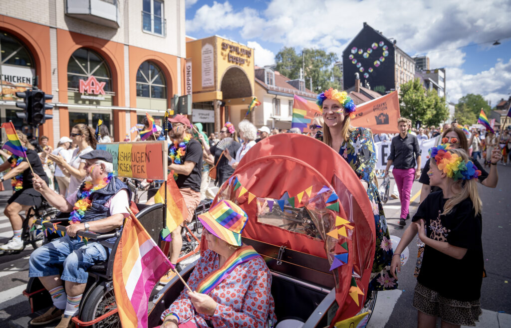 Frå pridefeiring i Oslo, 2024