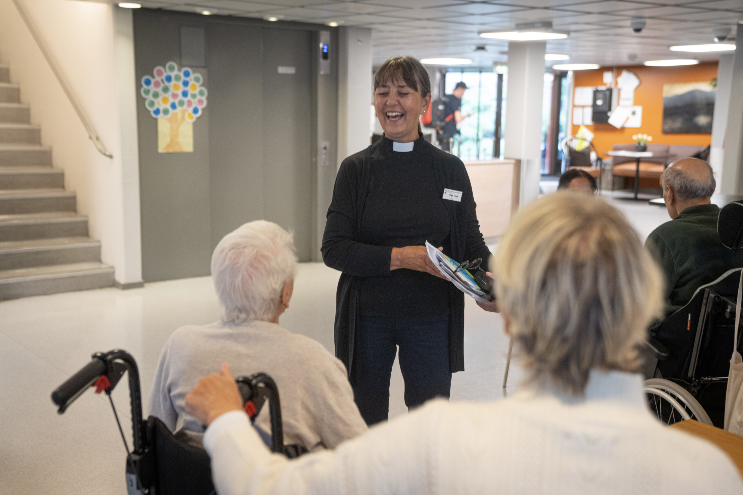 Olga Tvedt på jobb