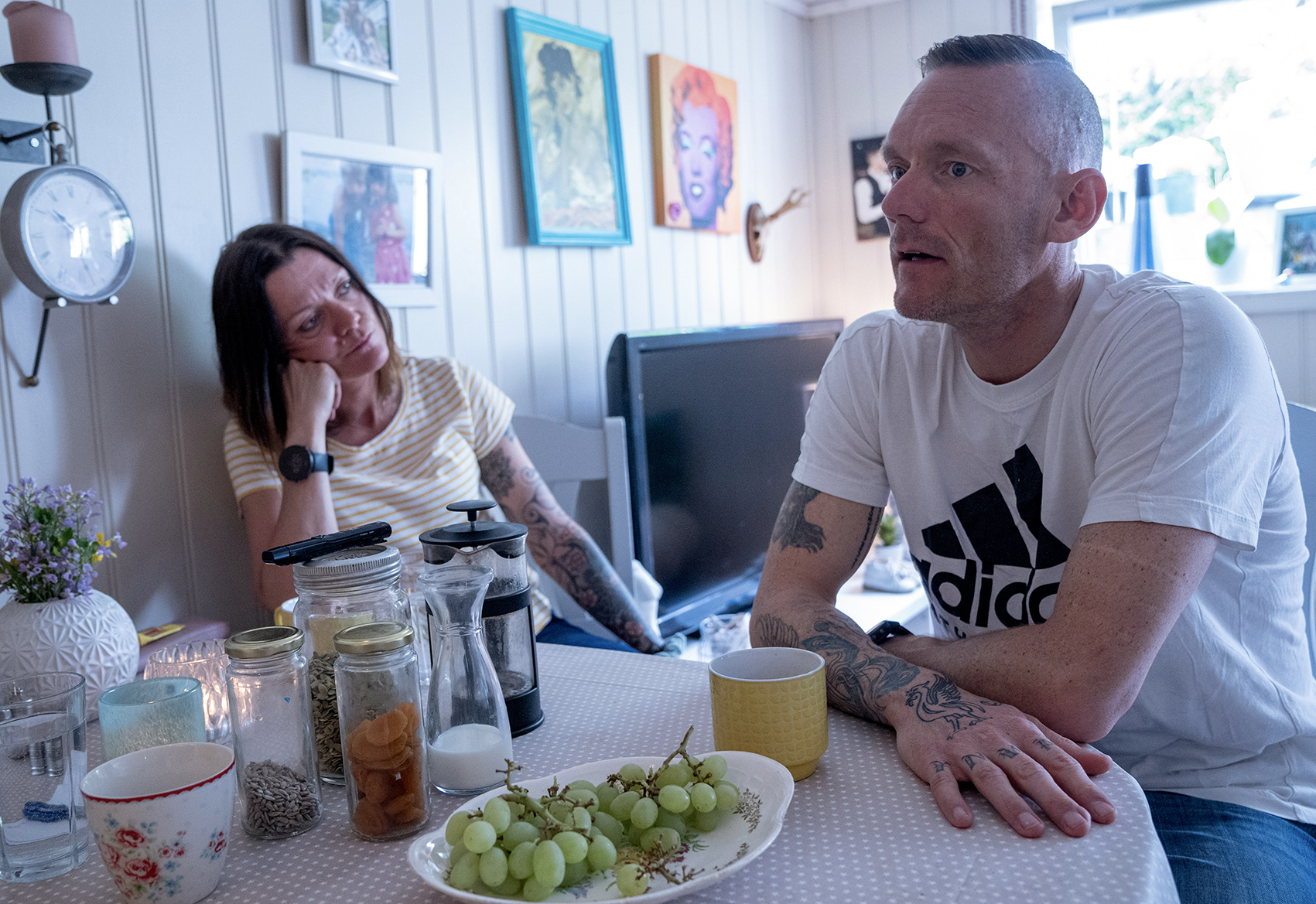 Line og Richard, Orgosenteret