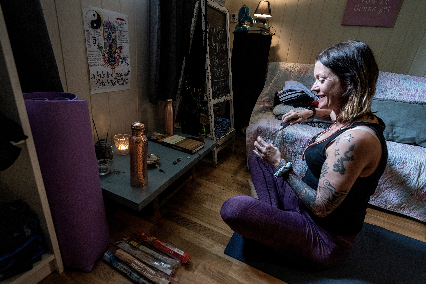 Line og Richard, Orgosenteret