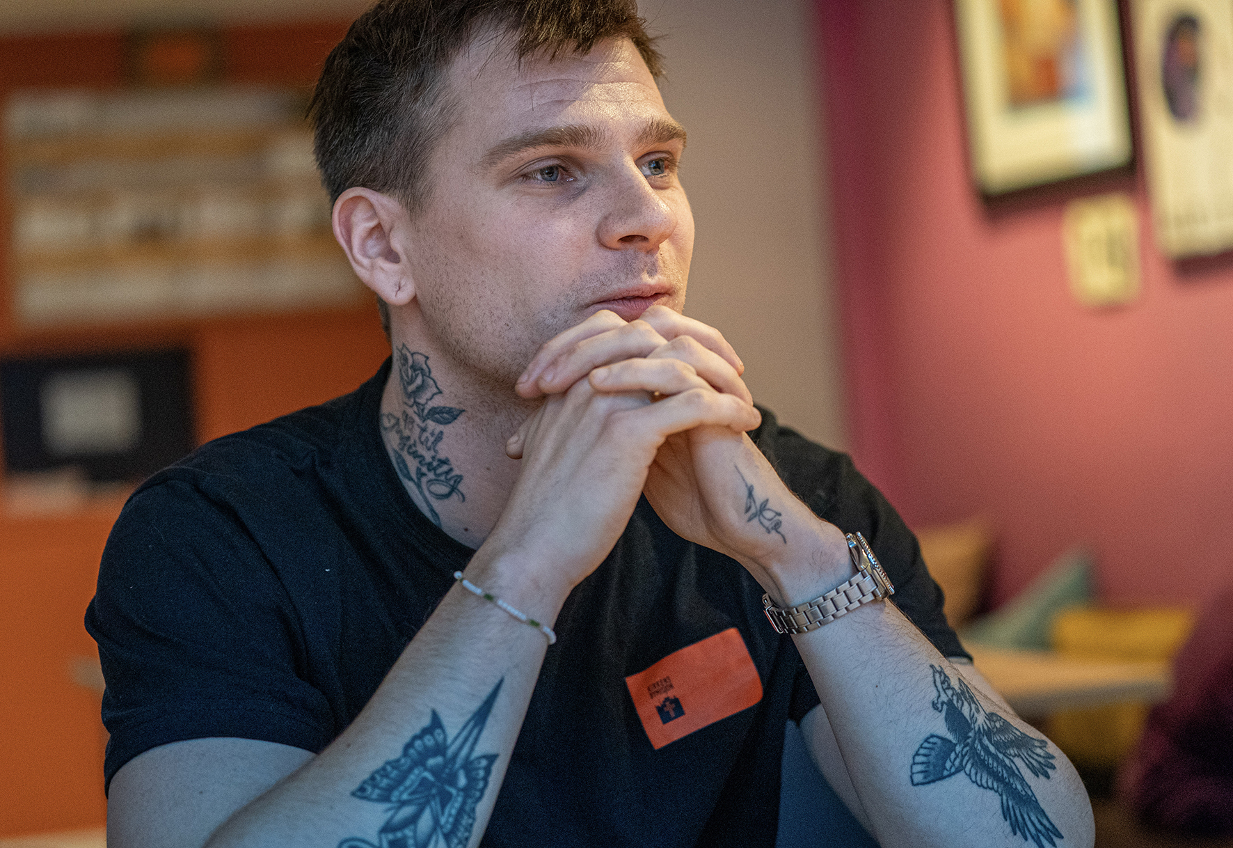 Bo-team, Ung i bolig, T&oslash;nsberg: Sebastian, ung mentor. Foto: Torstein Ihle