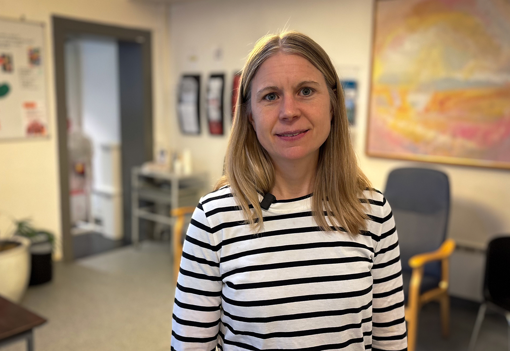 Virksomhetsleder Linnea N&auml;sholm. Helsesenteret for papirl&oslash;se migranter, Oslo.