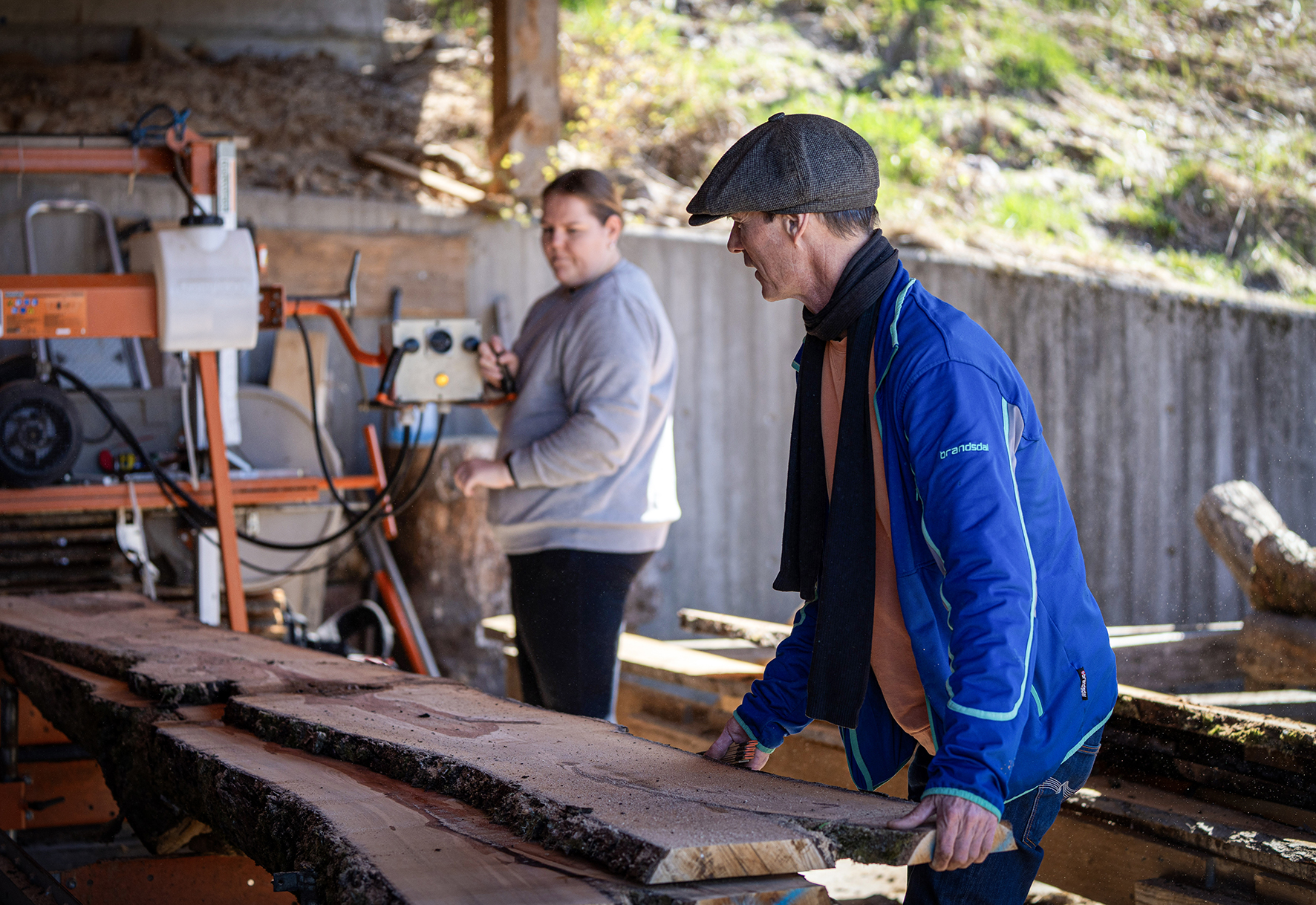 Arbeid ut, Greppest&oslash;l g&aring;rd, Kristiansand. Foto: Torstein Ihle
