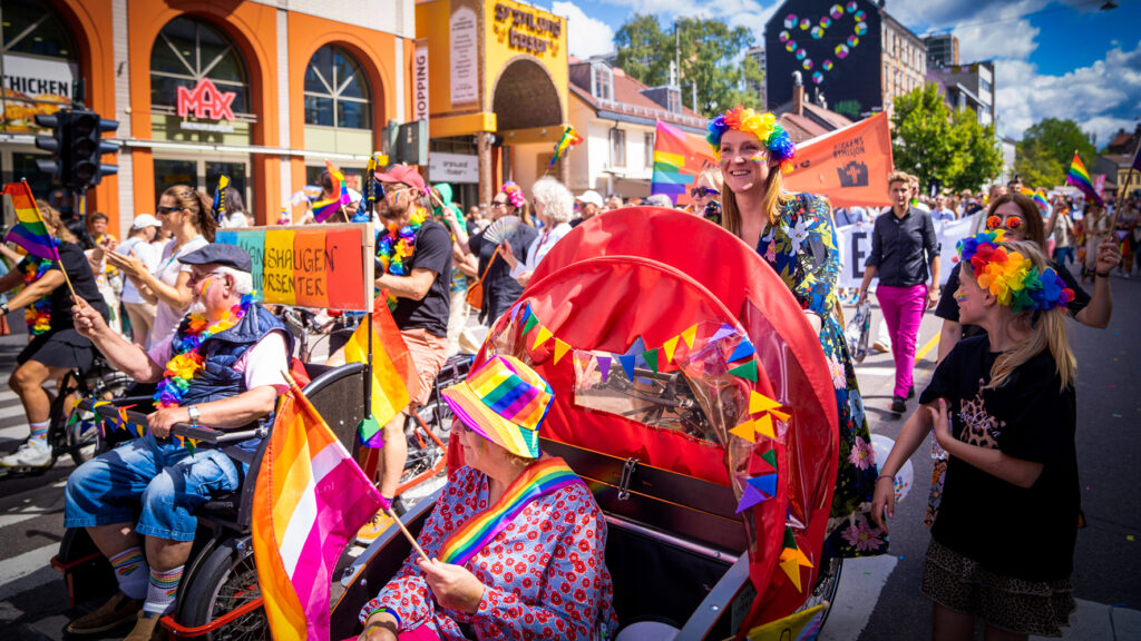Fra pride-paraden i Oslo, 2025
