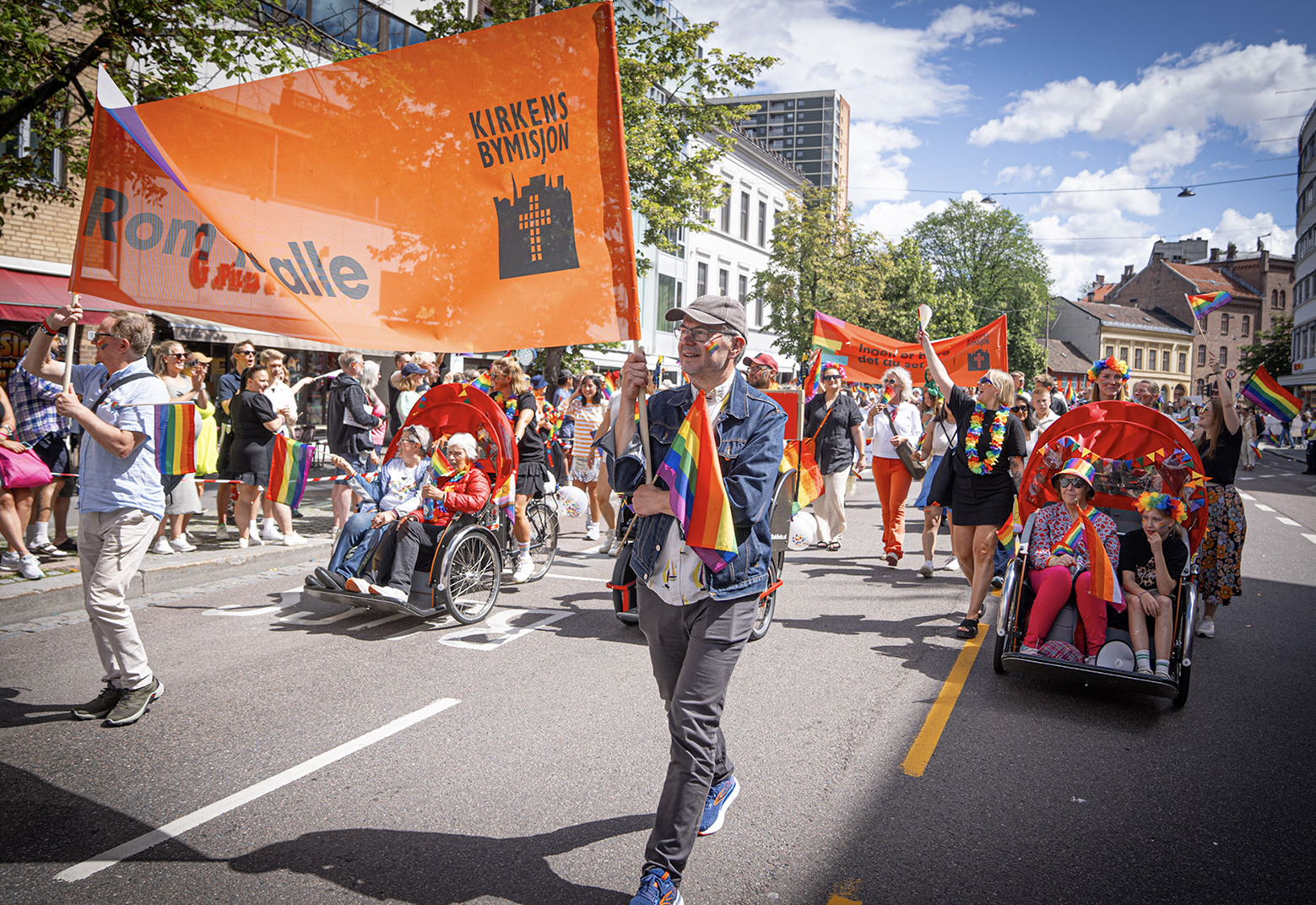 Pride parade Kirkens Bymisjon. Foto: Torstein Ihle