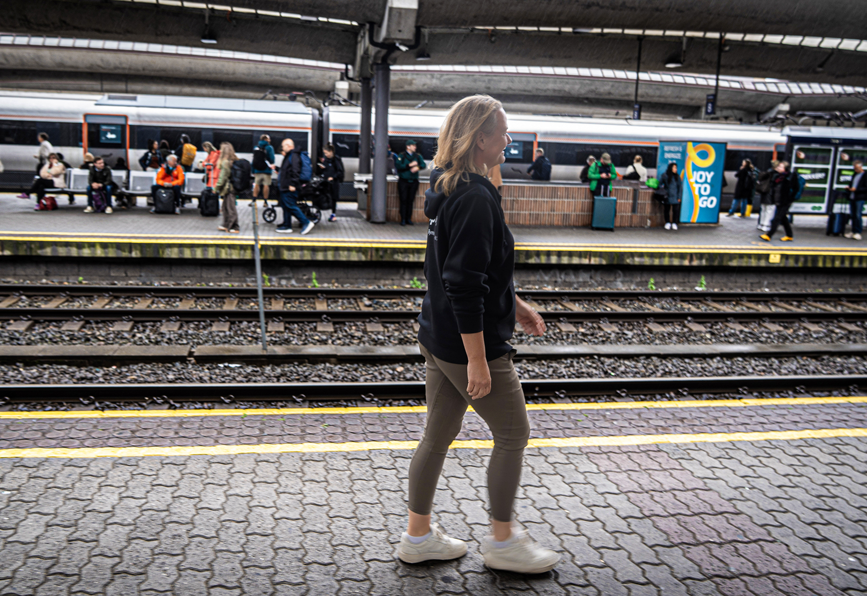 Line Nyhus. Sporet. Oslo S. Foto: Torstein Ihle