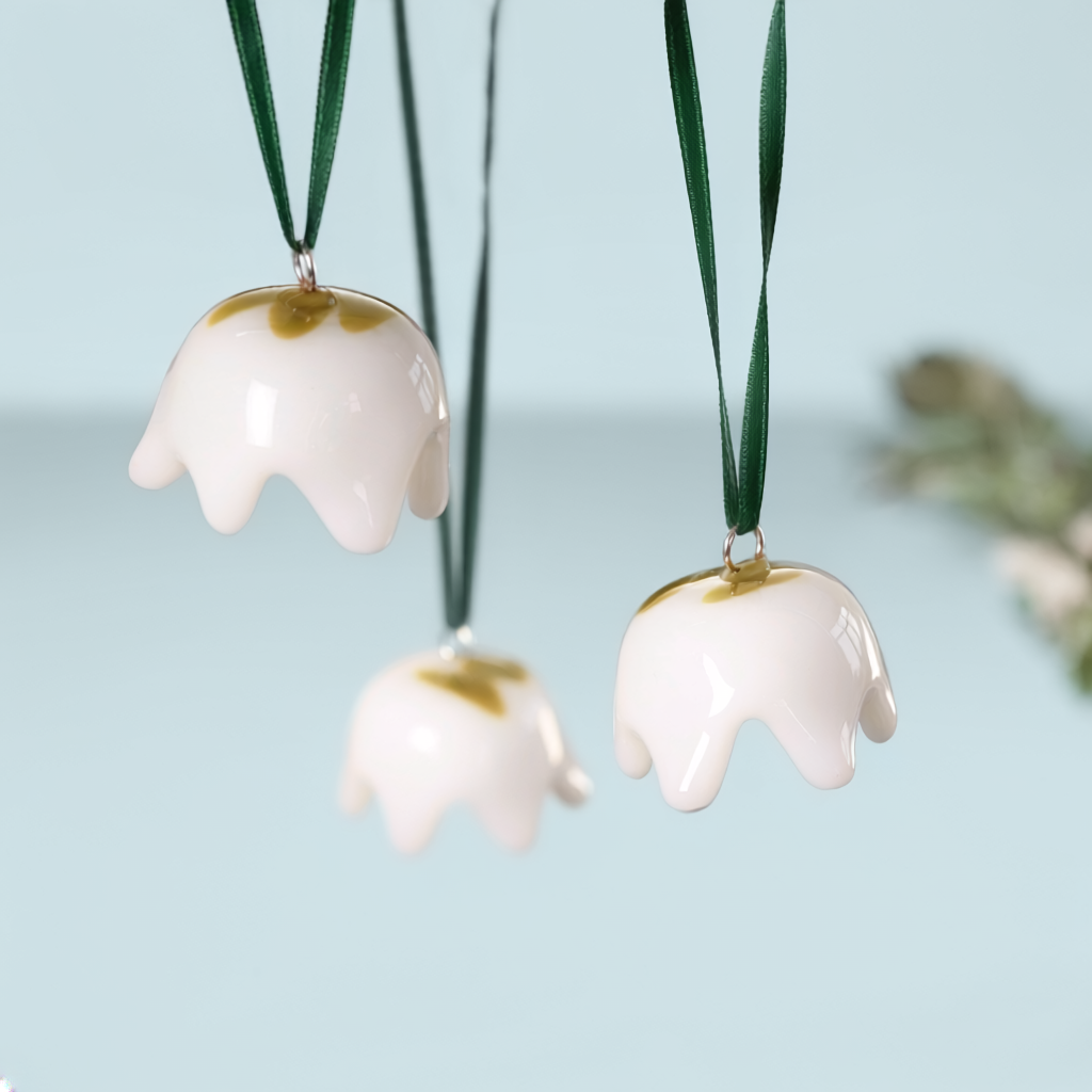 Sn&oslash;klokke i glass