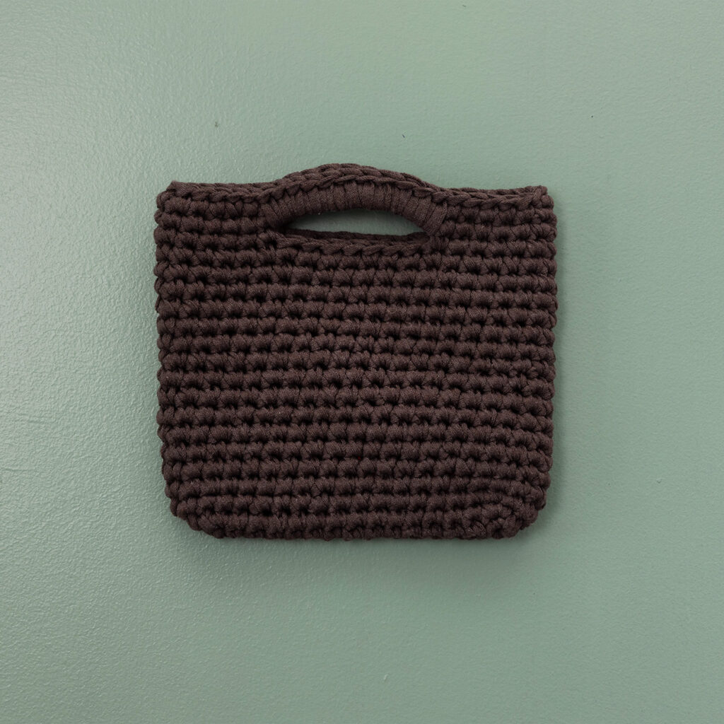 Heklet veske - brun