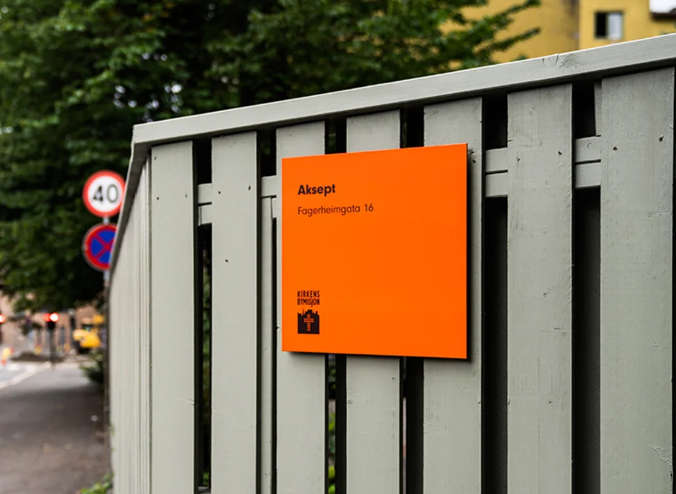Skilt til virksomhet
