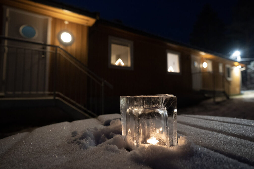 Lykt i snøen