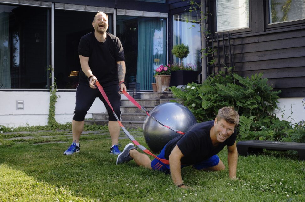 Trening på Villa Berg.